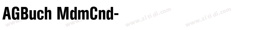 AGBuch MdmCnd字体转换